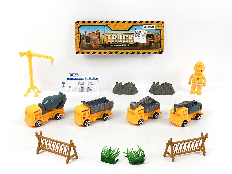 Pull Back Construction Truck Set toys