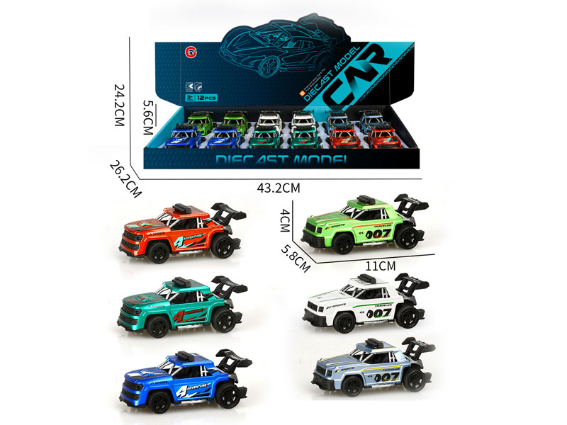 1:36 Die Cast Car Pull Back(12in1) toys