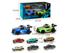 1:36 Die Cast Sports Car Pull Back & Free Wheel Car(5in1) toys