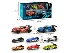1:36 Die Cast Sports Car Pull Back & Free Wheel Car(5in1) toys