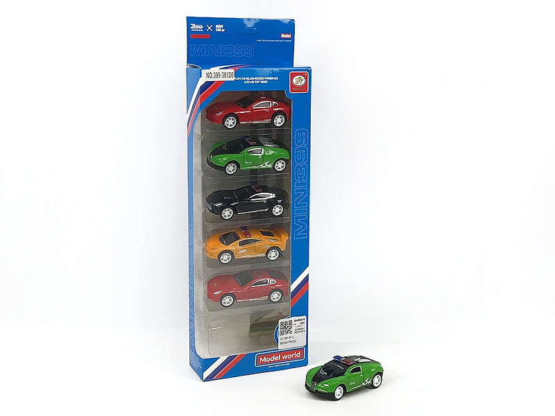 Pull Back Police Car(6in1) toys