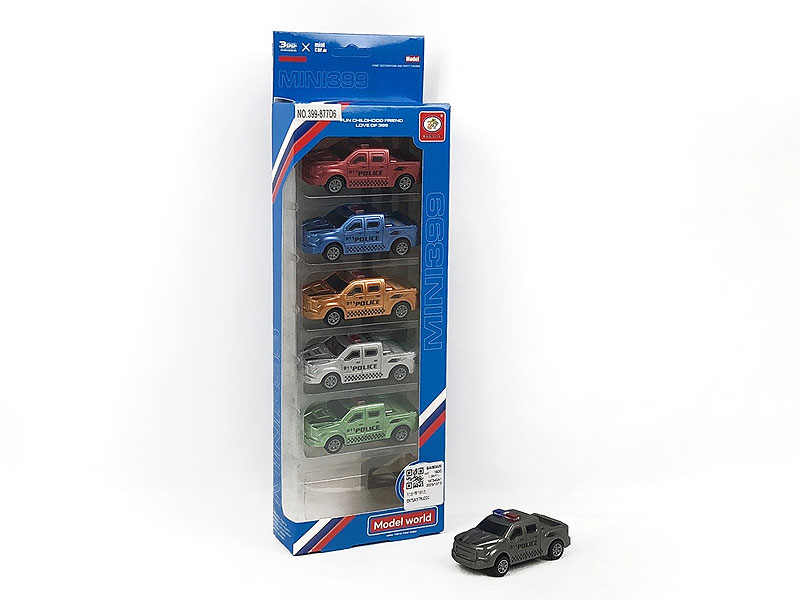 Pull Back Police Car(6in1) toys