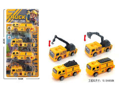 Pull Back Construction Truck(4in1) toys