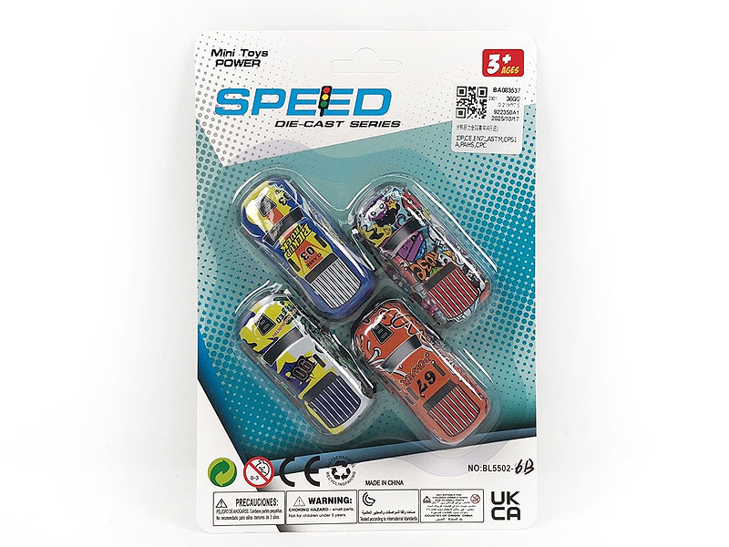 Pull Back Racing Car(4in1) toys