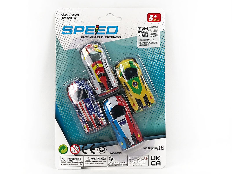 Pull Back Sports Car(4in1) toys