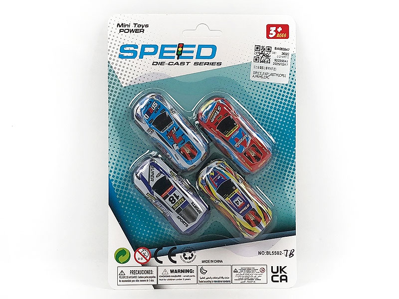 Pull Back Racing Car(4in1) toys