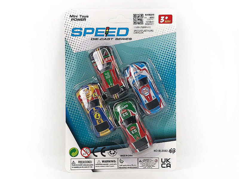 Pull Back Racing Car(4in1) toys