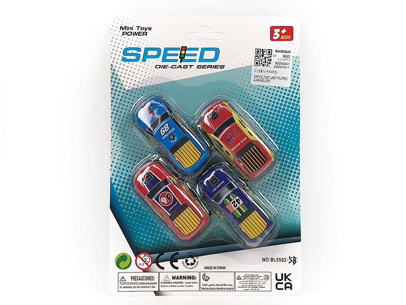 Pull Back Racing Car(4in1) toys