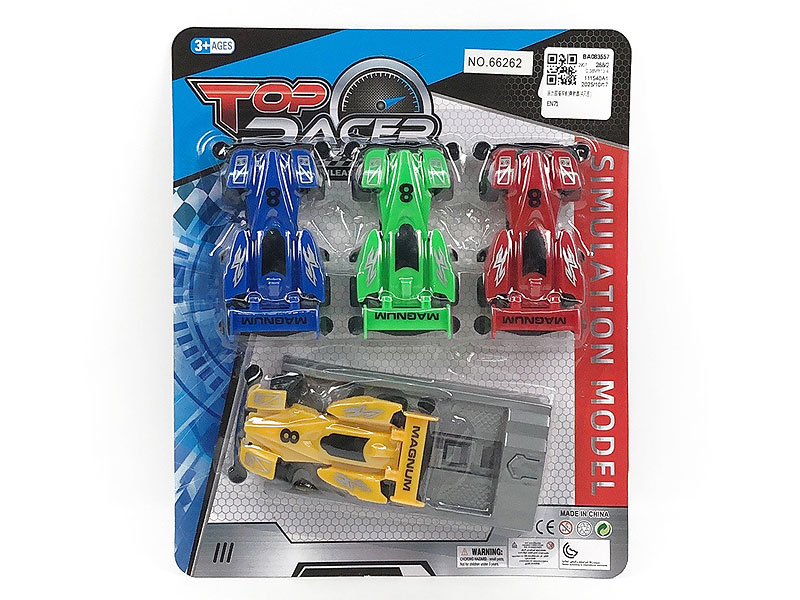 Pull Back 4Wd Car(4in1) toys