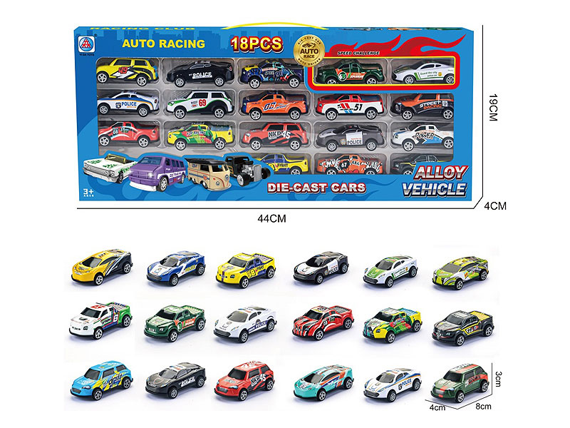 Pull Back Car(18in1) toys