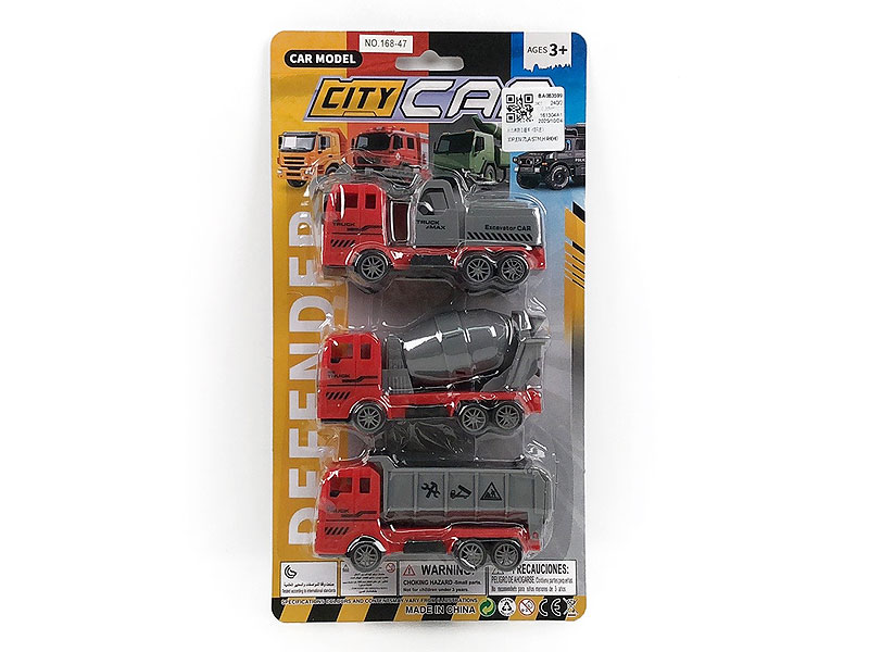 Pull Back Construction Truck(3in1) toys