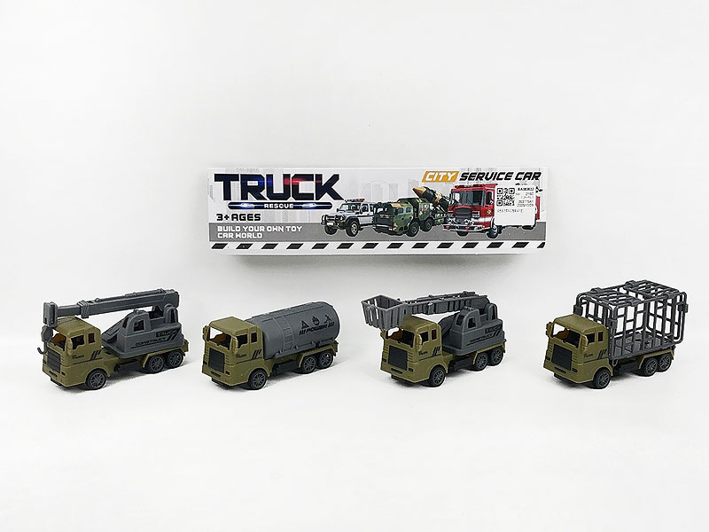 Pull Back Construction Truck(4in1) toys