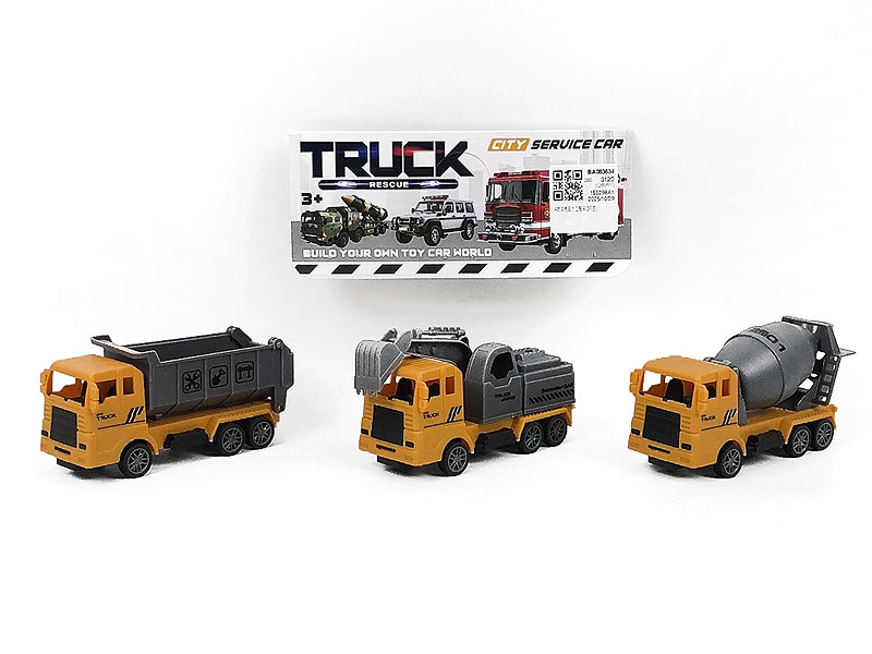 Pull Back Construction Truck(3in1) toys