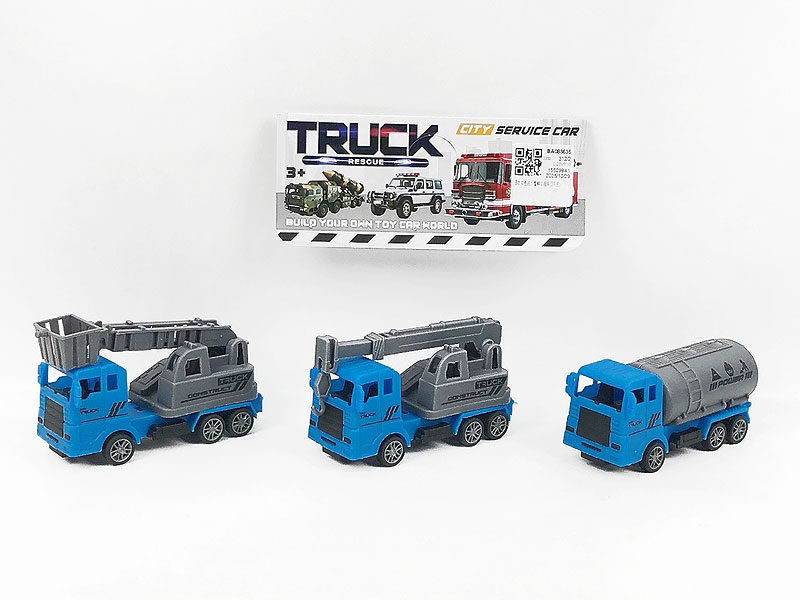 Pull Back Construction Truck(3in1) toys