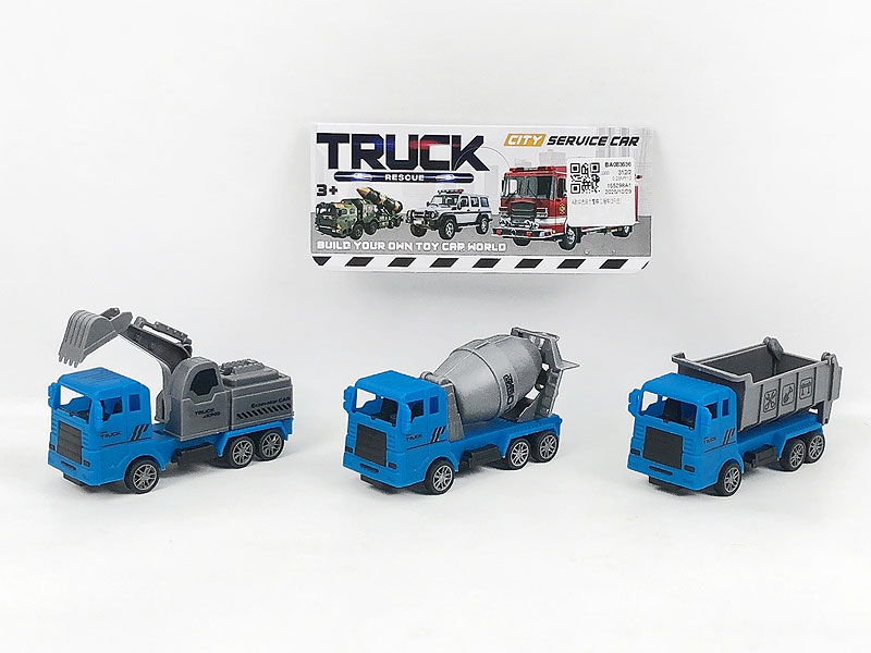 Pull Back Construction Truck(3in1) toys
