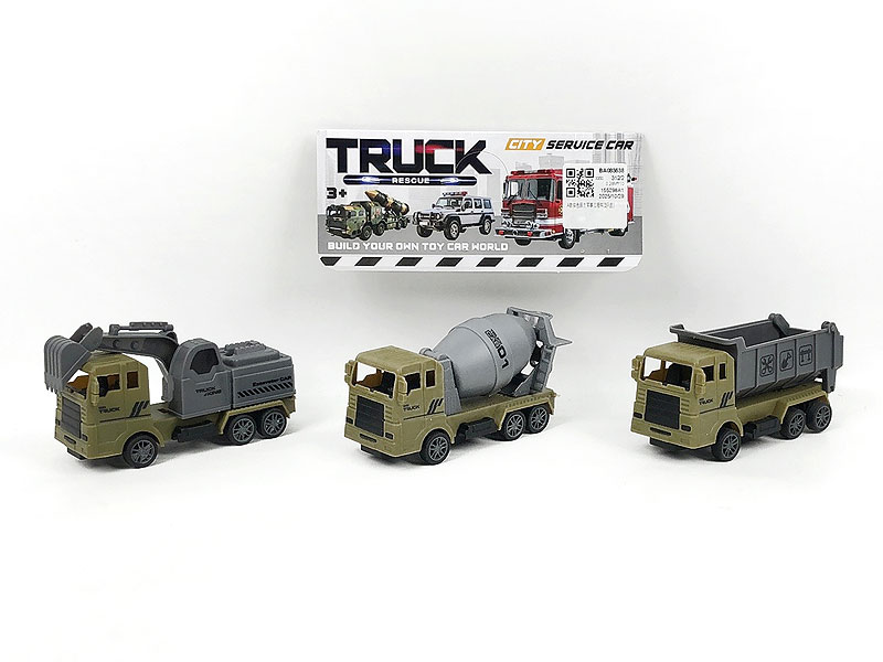Pull Back Construction Truck(3in1) toys