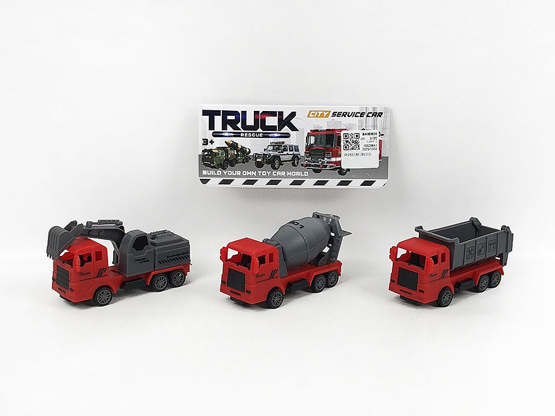 Pull Back Construction Truck(3in1) toys