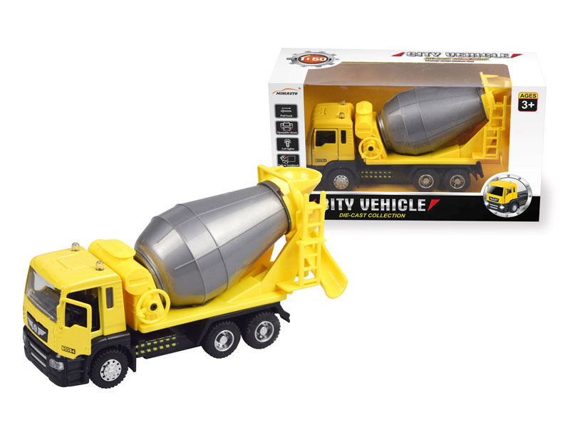 1:50 Die Cast Construction Truck Pull Back W/L_S toys