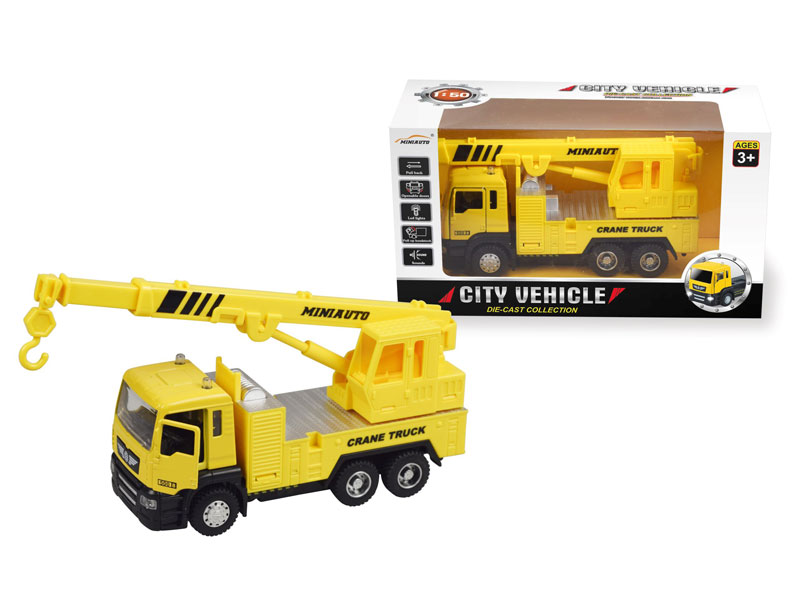 1:50 Die Cast Construction Truck Pull Back W/L_S toys