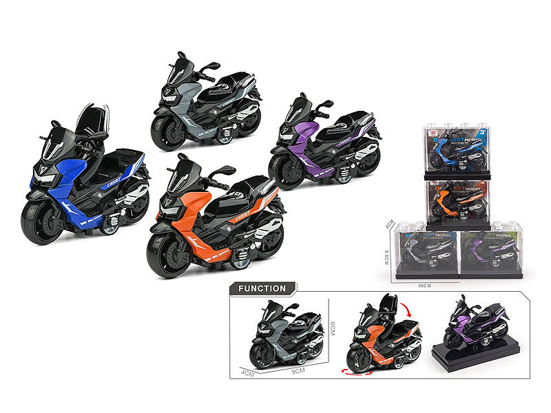 1:36 Die Cast Motorcycle Pull Back(4C) toys