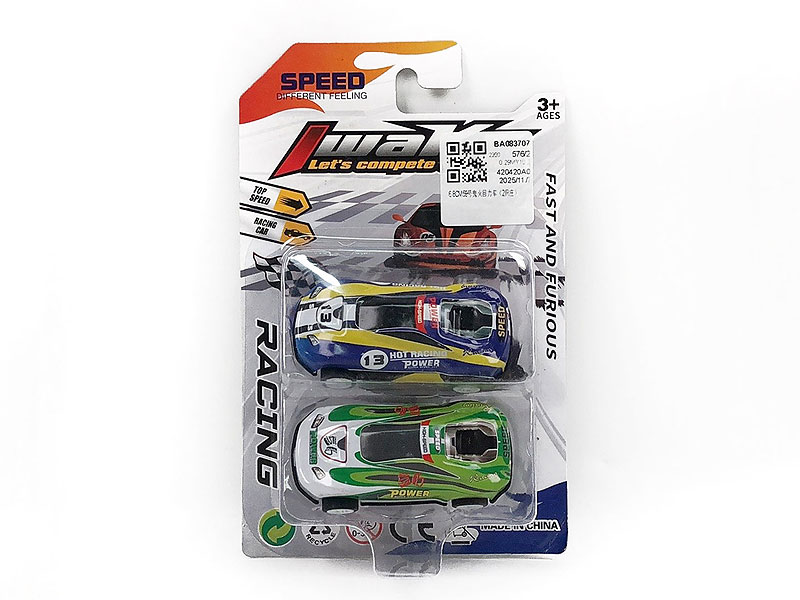 6.8CM Pull Back Car(2in1) toys