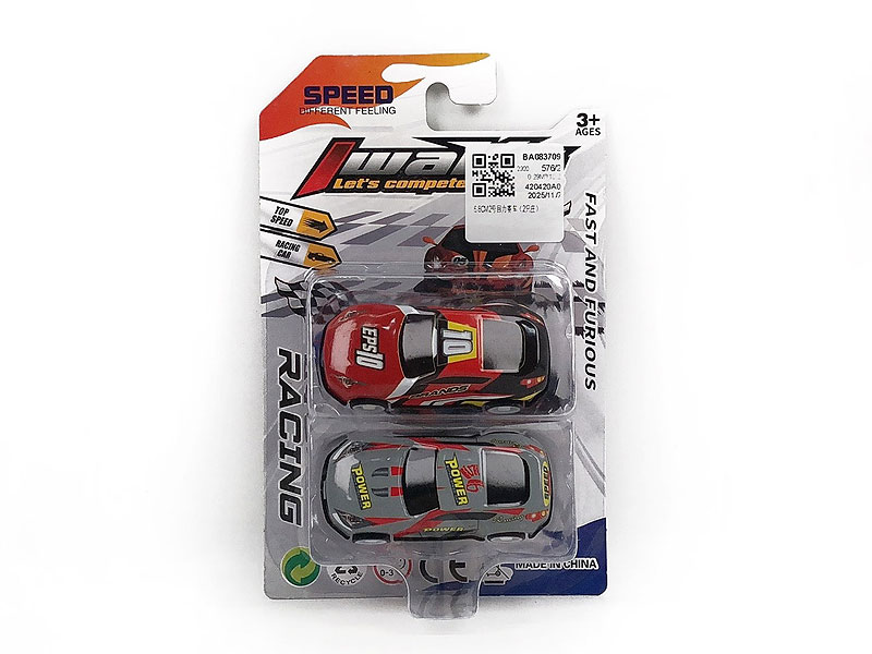 6.8CM Pull Back Racing Car(2in1) toys