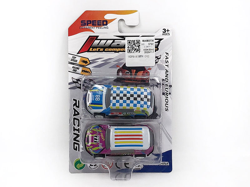 6.8CM Pull Back Cross-country Car(2in1) toys