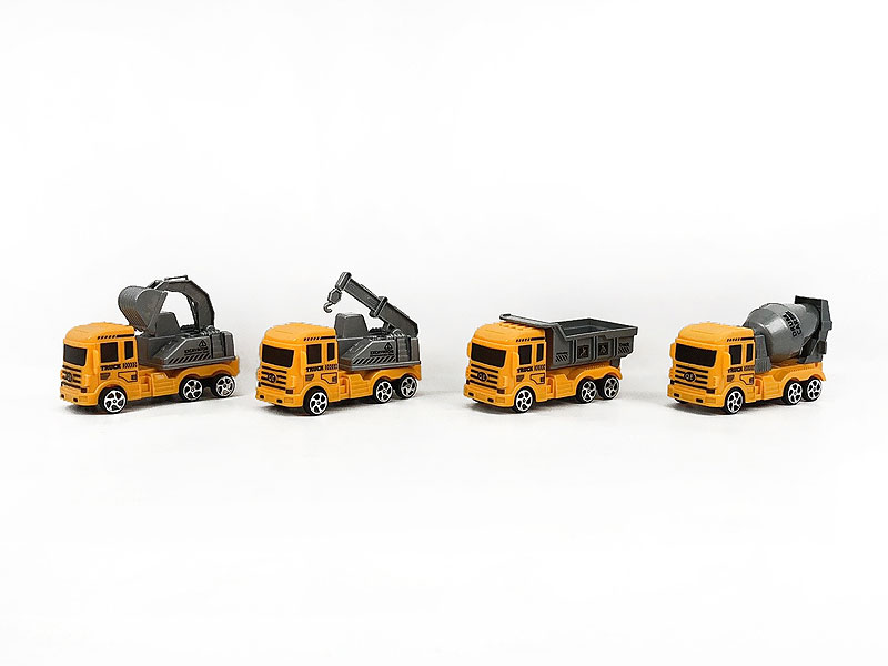 Pull Back Construction Truck(4in1) toys