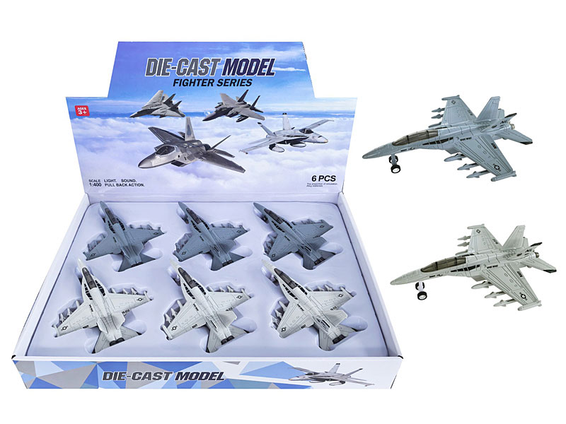 Die Cast Airplane Pull Back WL_M(6in1) toys