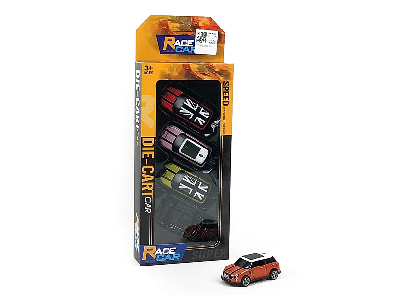 7.5CM Pull Back Car(4in1) toys
