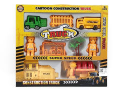 Pull Back Construction Truck Set toys