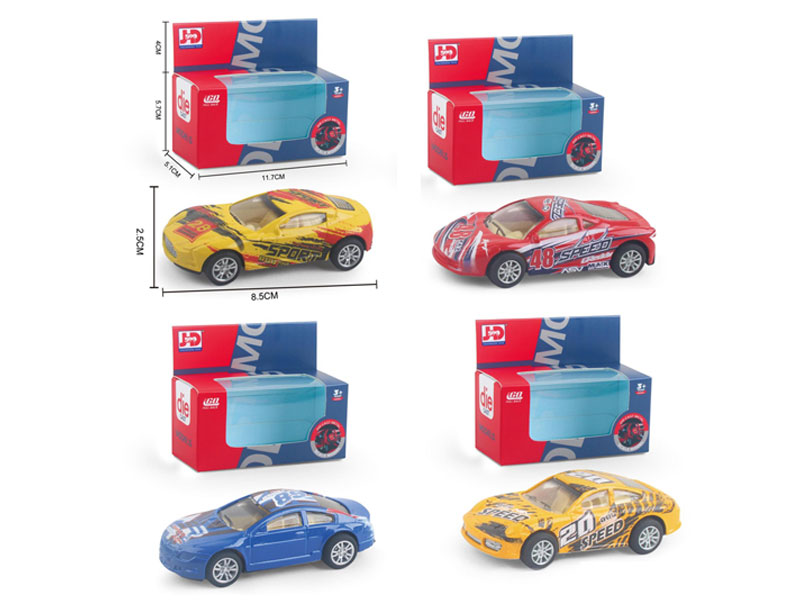 Die Cast Sports Car Pull Back(4S) toys