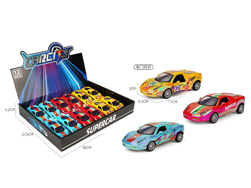 1:36 Die Cast Car Pull Back(12in1) toys
