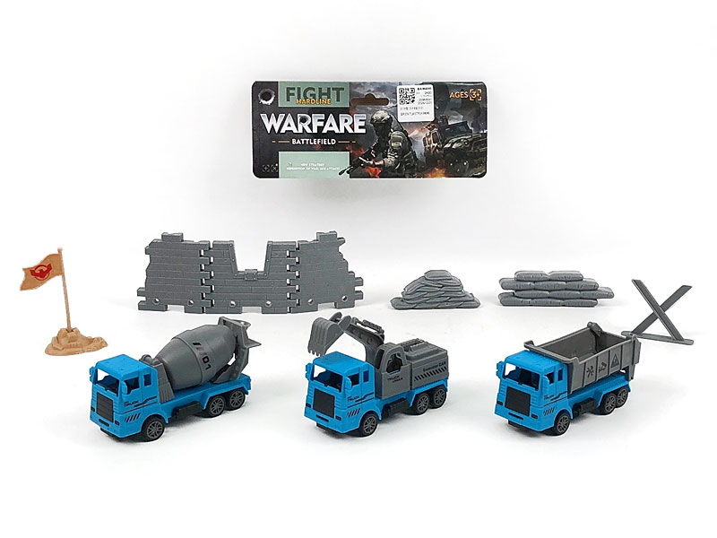 Pull Back Construction Truck Set(3in1) toys