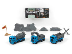 Pull Back Construction Truck Set(3in1) toys