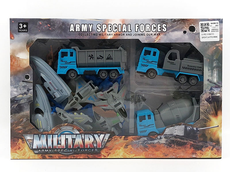 Pull Back Construction Truck Set(3in1) toys