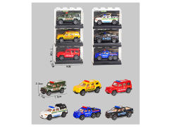 1:64 Die Cast Car Pull Back(6S) toys