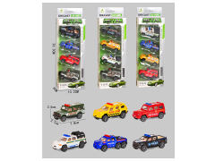 1:64 Die Cast Car Pull Back(4in1) toys
