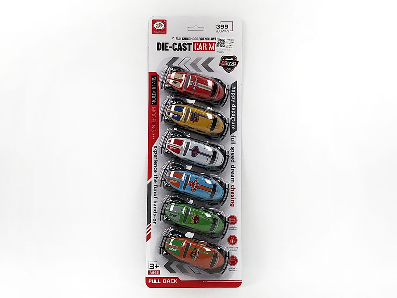 Pull Back Car(6in1) toys