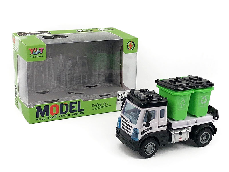 Pull Back Dustbin Car W/L_S toys