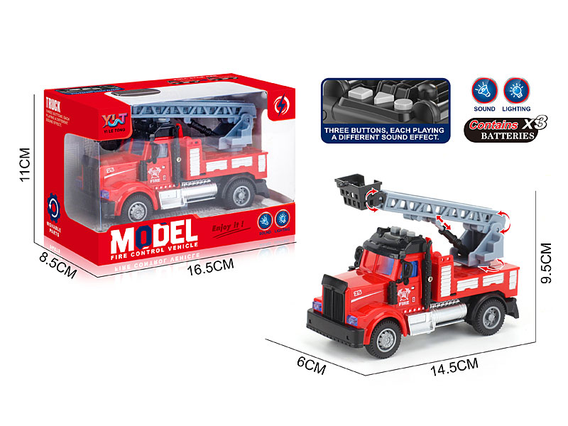 Pull Back Fire Engine W/L_S toys