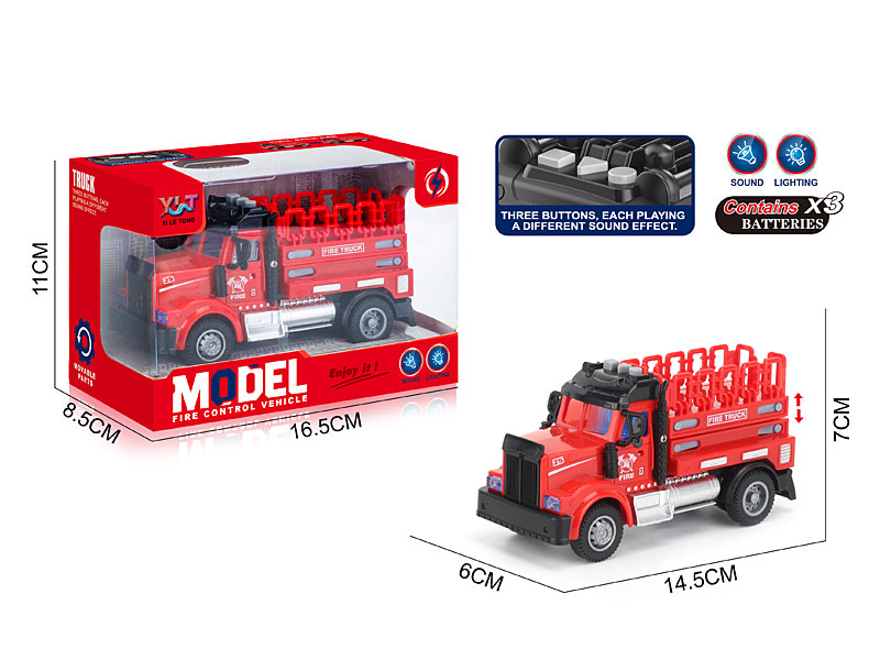 Pull Back Fire Engine W/L_S toys