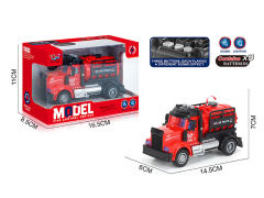 回力水罐消防车带灯光/声音(包电)