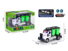 回力环卫垃圾桶车带灯光/声音(包电)