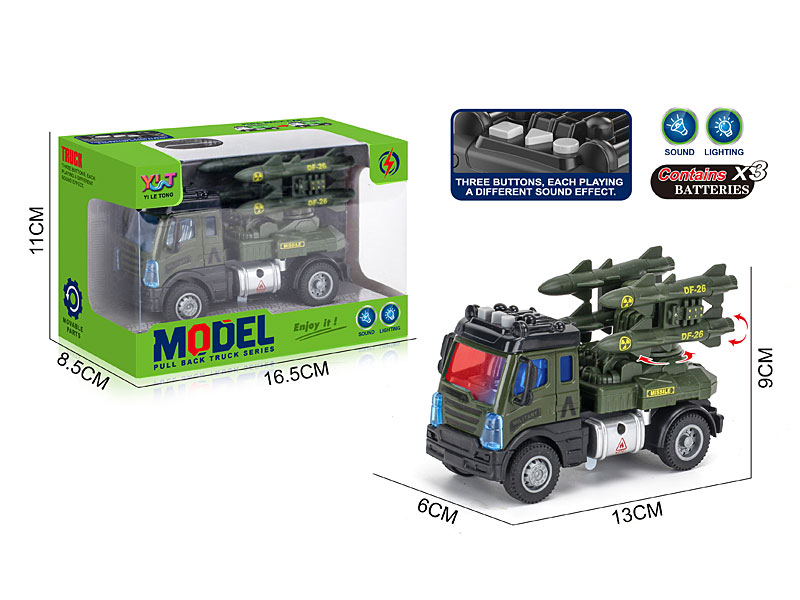 Pull Back Missile Car W/L_S toys