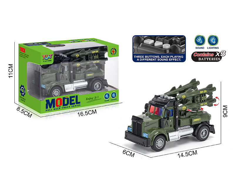 Pull Back Missile Car W/L_S toys