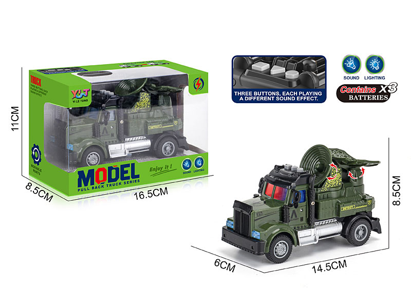 Pull Back Missile Car W/L_S toys