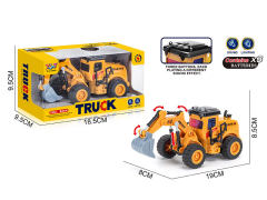 回力挖掘机带灯光/声音(包电)