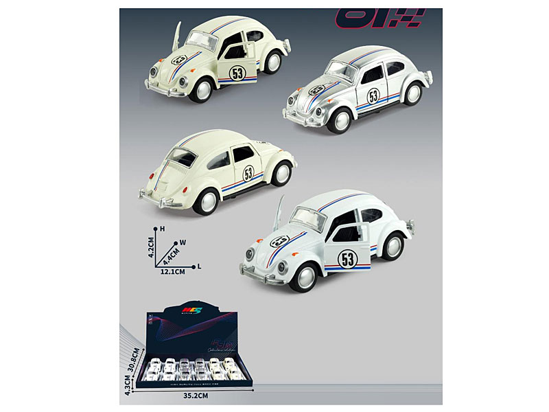 1:36 Die Cast Car Pull Back(12in1) toys