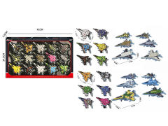 Die Cast Fighter Pull Back(15in1) toys